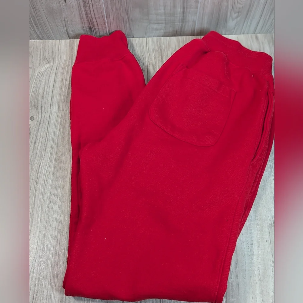 Champion Joggers Mens Size Medium Red Reverse Weave Sweatpants - Picture 2 of 8